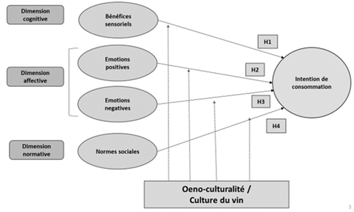Figure 1 - Modèle CAN appliqué à l’intention de consommer un nouveau vin