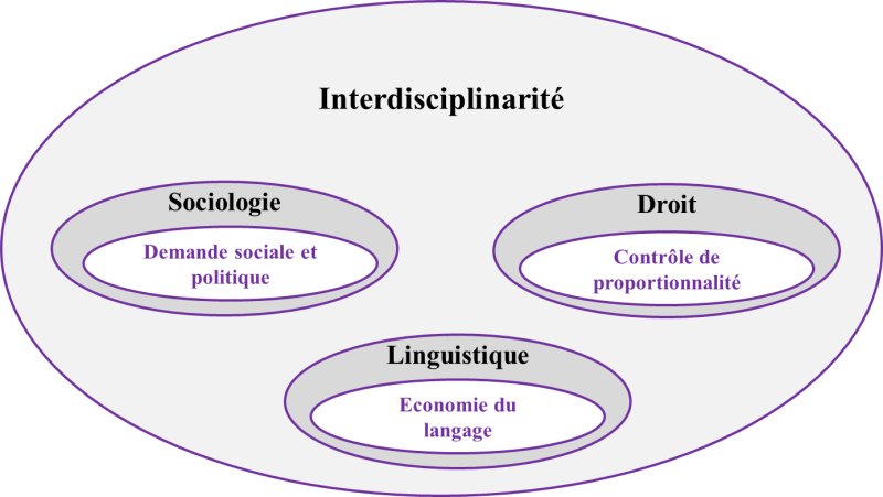 Figure 1 : Principe de Réduction au Critère Déterminant au croisement de trois disciplines