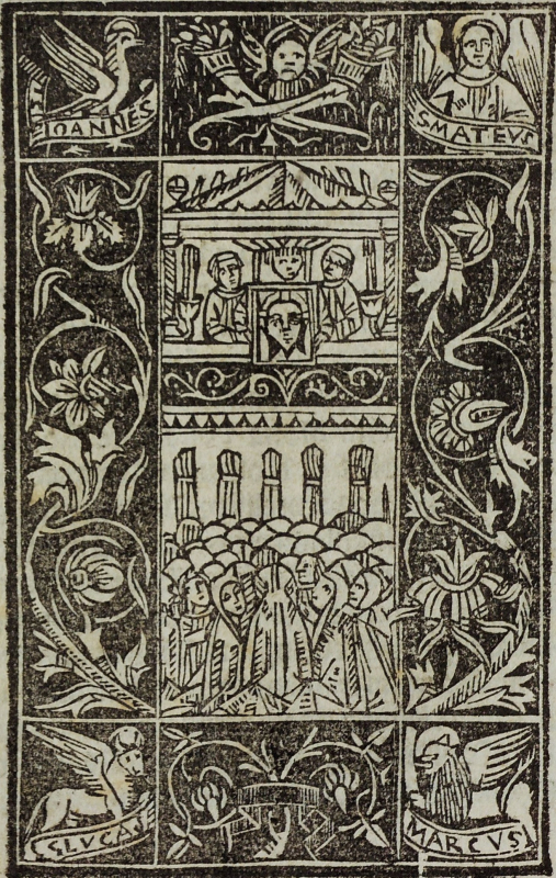 Fig. 3 Ostension de la Véronique dans un recueil de Mirabilia Urbis Romae, Rome, Besicken, 1504, non paginé, exemplaire de la Biblioteca Hertziana, Dg 450-1040 Coll. rom.